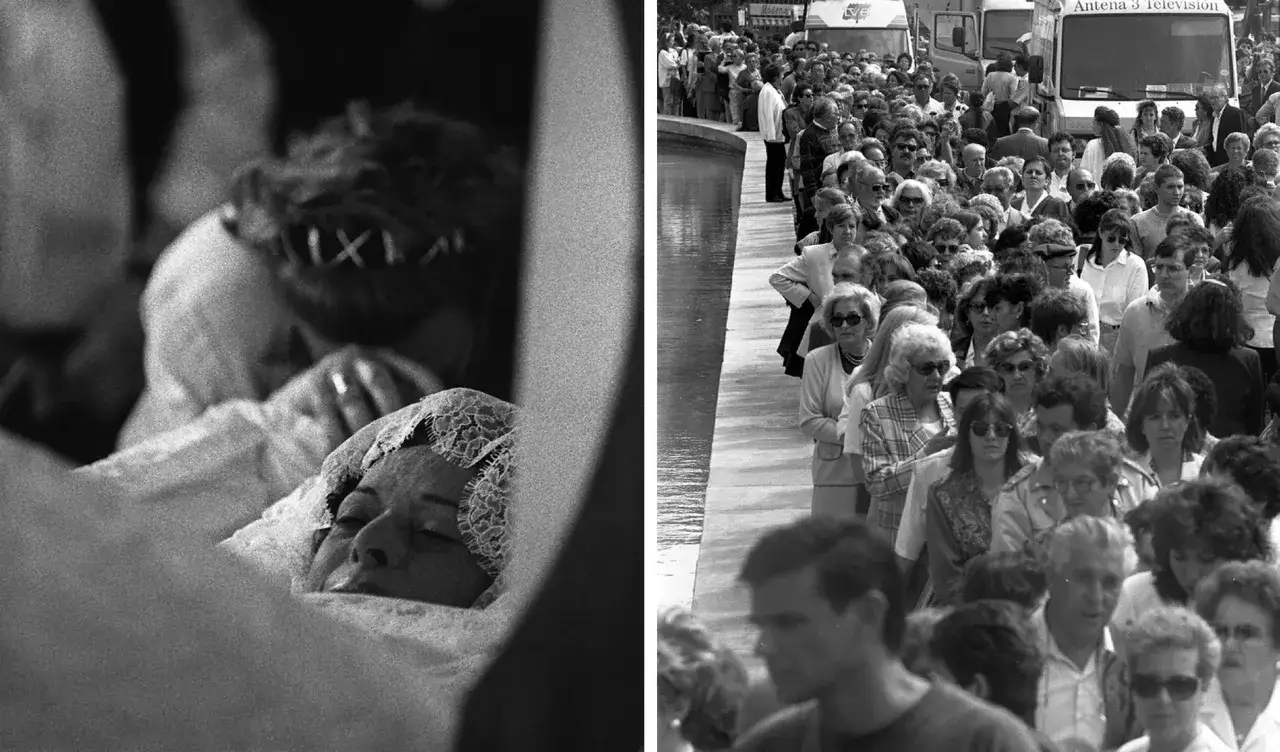 Multitud despide a Lola Flores, la artista descansa en paz. El pueblo llora la partida de su &iacute;dolo, como muri&oacute; Lola Flores.